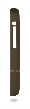 Фотография 3 — Фирменный пластиковый чехол-крышка Nillkin Frosted Shield для BlackBerry Q5, Серо-коричневый