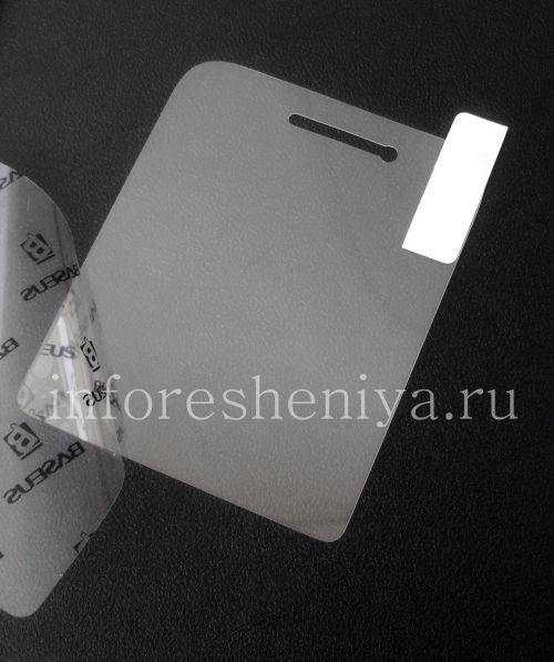 Галерея фотографий товара Фирменная защитная пленка для экрана Baseus для BlackBerry Q5, Матовая, Defend Finger Print