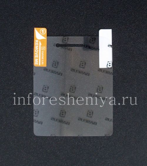 Галерея фотографий товара Фирменная защитная пленка для экрана Baseus для BlackBerry Q5, Прозрачная, High Definition