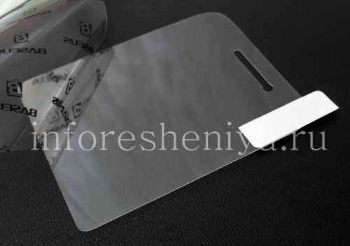 Галерея фотографий товара Фирменная защитная пленка для экрана Baseus для BlackBerry Q5, Прозрачная, High Definition