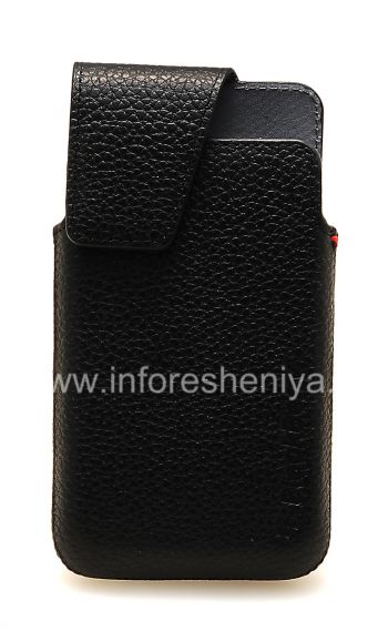 Original Leather Case with Clip for Leather Swivel Holster BlackBerry Z10 / 9982