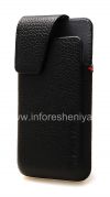 Photo 4 — BlackBerry Z10 / 9982 জন্য ক্লিপ লেদার সুইভেল খাপ সঙ্গে মূল চামড়া কেস, ব্ল্যাক (কালো)