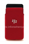 Photo 1 — Kain asli menutup-saku Microfiber Pocket Pouch untuk BlackBerry Z10 / 9982, Red (merah)