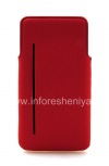 Photo 2 — Kain asli menutup-saku Microfiber Pocket Pouch untuk BlackBerry Z10 / 9982, Red (merah)