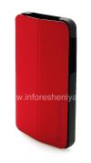 Фотография 8 — Оригинальный комбинированный чехол горизонтально открывающийся Flip Shell Case для BlackBerry Z10, Красный (Red)