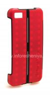 Photo 3 — 原来的塑料盖，盖带支架功能变换硬壳案例BlackBerry Z10, 红色（红色）