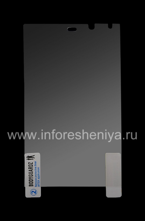 Галерея фотографий товара Фирменная защитная пленка для экрана BodyGuardz HD Anti-Glare ScreenGuardz (2 штуки) для BlackBerry Z10/ 9982, Прозрачный матовый