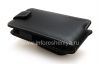 Photo 12 — シグネチャーレザーケースブラックベリーZ10用の手作りMonacoフリップ/ブック型レザーケース, ブラック（黒）、垂直方向に開く（フリップ）