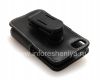 Фотография 5 — Фирменный кожаный чехол ручной работы Monaco Flip/Book Type Leather Case для BlackBerry Z10, Черный (Black), Горизонтально открывающийся (Book)