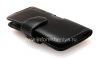 Photo 3 — Signature Leather Case-saku buatan tangan klip Monaco Vertikal / Horisontal Pouch Jenis Kulit Kasus untuk BlackBerry Z10 / 9982, Hitam (Black), Landscape (Horisontal)