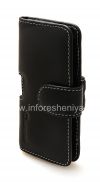 Photo 5 — Signature Leather Case-saku buatan tangan klip Monaco Vertikal / Horisontal Pouch Jenis Kulit Kasus untuk BlackBerry Z10 / 9982, Hitam (Black), Landscape (Horisontal)