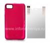 Photo 14 — Corporate Silicone Case ohlangene iSkin Vibes for BlackBerry Z10, Fuchsia (Pink, Lust)