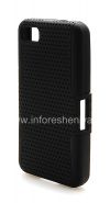 Photo 3 — rugged perforated cover for BlackBerry Z10, Black / Black