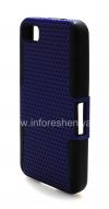 Photo 3 — BlackBerry Z10 জন্য শ্রমসাধ্য সচ্ছিদ্র কভার, কালো / নীল