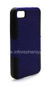 Photo 4 — Die Abdeckung robust für Blackberry Z10 perforiert, Schwarz / Blau