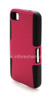 Photo 3 — rugged perforated cover for BlackBerry Z10, Black / Fuchsia