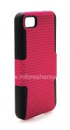 Photo 4 — Die Abdeckung robust für Blackberry Z10 perforiert, Schwarz / Fuchsia