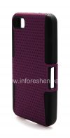 Photo 3 — rugged perforated cover for BlackBerry Z10, Black / Purple