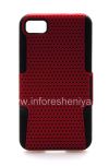 Photo 1 — rugged perforated cover for BlackBerry Z10, Black red