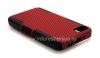 Photo 5 — Die Abdeckung robust für Blackberry Z10 perforiert, Schwarz / Rot