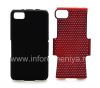 Photo 6 — ezimangelengele ikhava perforated for BlackBerry Z10, Black / Red