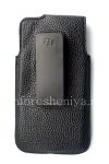 Photo 2 — Leather case with clip for BlackBerry Z10 / 9982, Black c large texture
