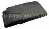 Фотография 3 — Кожаный чехол с клипсой для BlackBerry Z10/ 9982, Черный c крупной текстурой