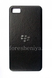 Exclusive-rückseitige Abdeckung für Blackberry-Z10, Schwarz, "Haut", mit großen Textur