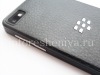 Фотография 7 — Эксклюзивная задняя крышка для BlackBerry Z10, Черный, "Кожа", С крупной текстурой