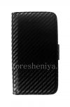 Photo 1 — Ledertasche Wallet "Carbon" für Blackberry-Z10, schwarz