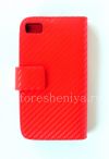 Photo 2 — Ledertasche Wallet "Carbon" für Blackberry-Z10, Rote