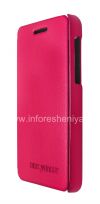Фотография 3 — Фирменный кожаный чехол горизонтально открывающийся DiscoveryBuy для BlackBerry Z10, Розовый