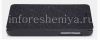 Фотография 3 — Фирменный кожаный чехол горизонтально открывающийся Nillkin для BlackBerry Z10, Черный, Кожа, Текстура "Лен"