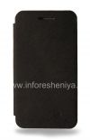 Фотография 1 — Фирменный кожаный чехол горизонтально открывающийся Nillkin для BlackBerry Z10, Черный, Замша