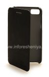 Фотография 2 — Фирменный кожаный чехол горизонтально открывающийся Nillkin для BlackBerry Z10, Черный, Замша