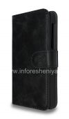 Фотография 3 — Фирменный кожаный чехол-кошелек Naztech Klass Wallet Case для BlackBerry Z10, Черный (Black)