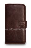 Фотография 1 — Фирменный кожаный чехол-кошелек Naztech Klass Wallet Case для BlackBerry Z10, Коричневый (Brown)