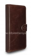 Фотография 4 — Фирменный кожаный чехол-кошелек Naztech Klass Wallet Case для BlackBerry Z10, Коричневый (Brown)
