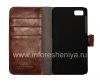 Фотография 6 — Фирменный кожаный чехол-кошелек Naztech Klass Wallet Case для BlackBerry Z10, Коричневый (Brown)