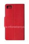 Фотография 2 — Кожаный чехол горизонтально открывающийся с функцией подставки для BlackBerry Z10, Красный