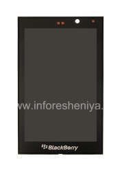 Экран LCD + тач-скрин (Touchscreen) в сборке для BlackBerry Z10, Черный, тип T1 001/111