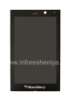 Photo 1 — Screen LCD + Touch Screen (Touchscreen) in der Versammlung für die Blackberry-Z10, Schwarz Typ T1 001/111