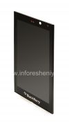 Photo 3 — Screen LCD + Touch Screen (Touchscreen) in der Versammlung für die Blackberry-Z10, Schwarz Typ T2 001/111