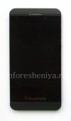 Photo 1 — LCD screen + touchscreen + bezel in assembly for BlackBerry Z10, Black, type T1