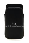 Photo 1 — Leather Case-saku BlackBerry Z10 / 9982, Hitam dengan tekstur halus