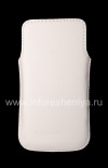 Фотография 2 — Кожаный чехол-карман для BlackBerry Z10/ 9982, Белый с мелкой текстурой