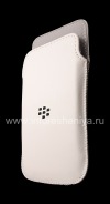 Фотография 3 — Кожаный чехол-карман для BlackBerry Z10/ 9982, Белый с мелкой текстурой