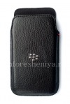 Фотография 1 — Кожаный чехол-карман для BlackBerry Z10/ 9982, Черный, Крупная текстура