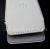 Фотография 7 — Кожаный чехол-карман для BlackBerry Z10/ 9982, Белый, Крупная текстура