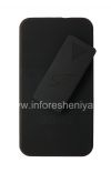 Фотография 6 — Фирменный пластиковый чехол-крышка в комплекте с кобурой Amzer Shellster ShellCase w/ Holster для BlackBerry Z10, Черный чехол с черной кобурой (Black)